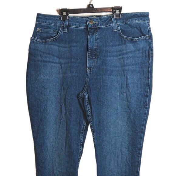 Lee Skinny Jeans Womens 18 Medium Wash High Rise 90s Y2K Stretch Denim - Picture 2 of 4